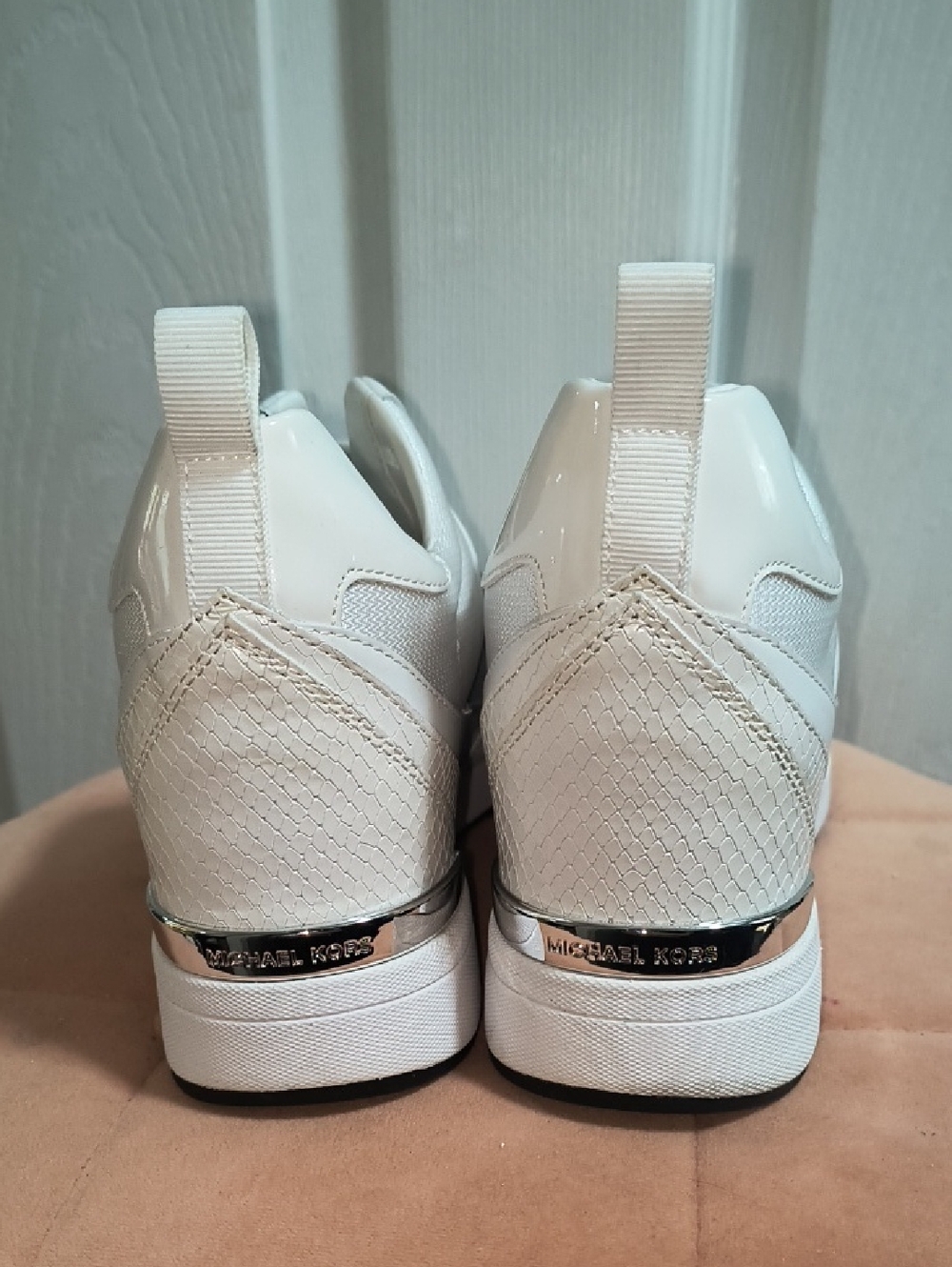 Michael Kors Maven Mixed-Media Slip-On Trainer Sneakers Size 9 - Picture 7 of 9